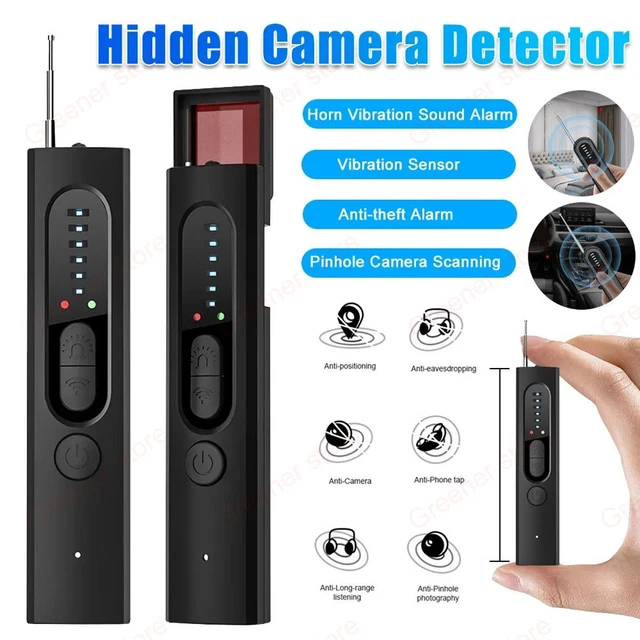 Détecteur de Caméra Cachée Infrarouge Portatif - Anti-Espion Rechargeable pour Maison, Hôtel Détecteur de Caméra Cachée Infrarouge Portatif - Anti-Espion Rechargeable pour Maison, Hôtel