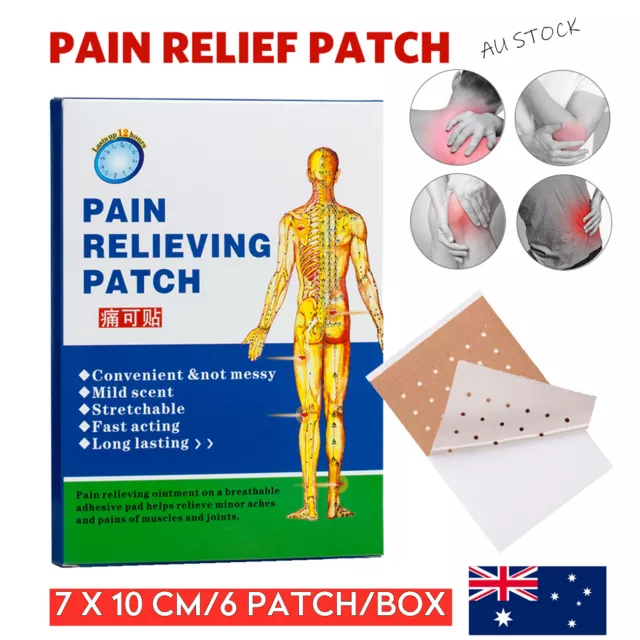 Pain Relief Patches 7x10cm Arthritis Muscle Aches Menthol Cool Relieving Patch