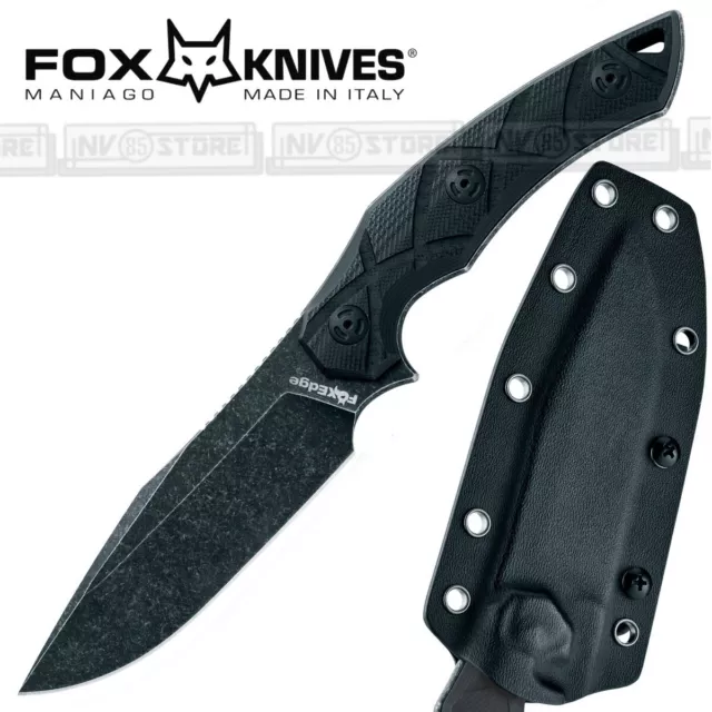 Knife Coltello Bushcraft FOX KNIVES EDGE FE-020 LYCOSA Caccia Survivor + Fodero