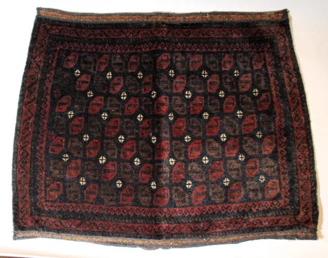 Afghan or Turkmen Tightly Knotted Storage Bag (Chuval) Face c. 1965 (31" x 25")
