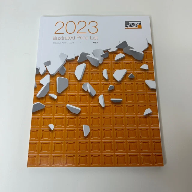 SCHLUTER SYSTEMS 2023 Illustrated Price List Book 29.87 PicClick