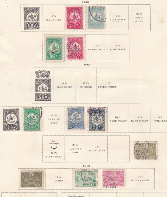 TURKEY ^^^1908-13  used&  mint  CLASSICS  on page $$@lar2023turk23