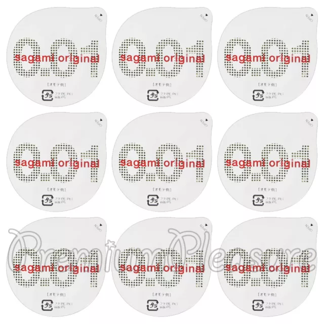 Sagami Original 001 Condones No Contiene Látex más Finos Ultra 0.01MM Japón Pcs