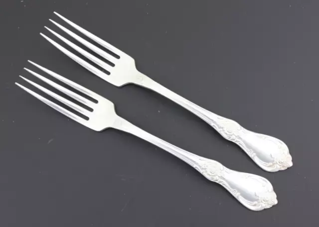 Oneida Wm A Rogers Silverplate - Vanessa-Francesca - Dinner Forks, Set of 2