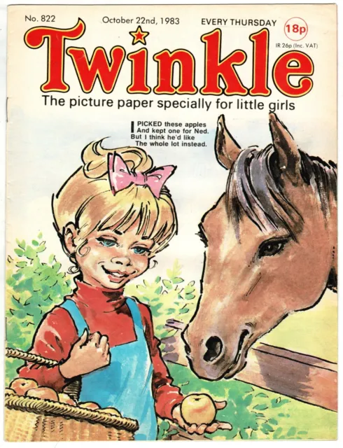 Twinkle comic #822 22nd October 1983 - Picture Paper Specially for Little Girls