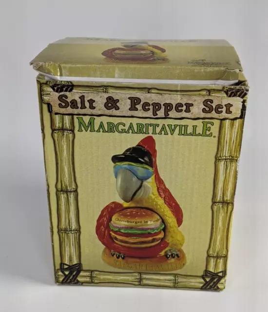 Buffett Margaritaville Salt & Pepper Shaker Set Cheeseburger in Paradise NEW Buffett Margaritaville Salt & Pepper Shaker Set Cheeseburger in Paradise NEW