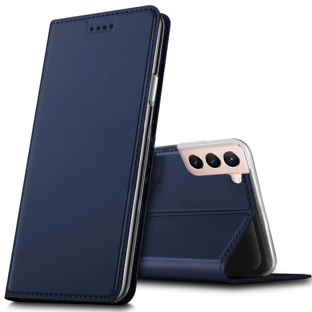 Étui à Rabat Livre Slim Pour Téléphone - Coque Avec Support, Charge Sans Fil - Compatible Multiples Modèles