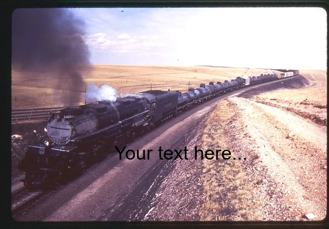 820 Duplicate Slide Union Pacific Steam Big Boy X4004 Action