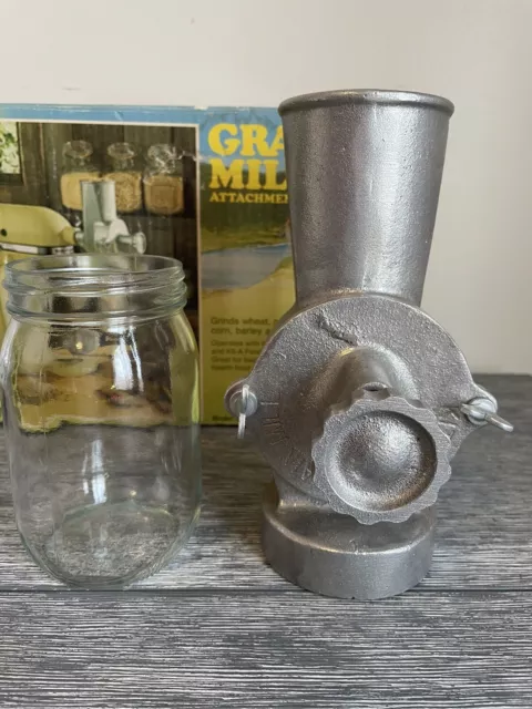 Vintage KitchenAid Hobart Grain Mill Coffee Grinder Attachment Model GM -  RARE