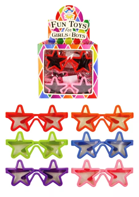 480 Pairs Kids Star Shaped Glasses Toys Party Bag Fillers Bulk Wholesale Job Lot