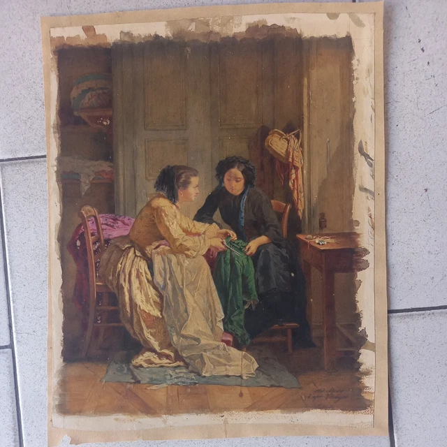 Tableau Ad.midy Scene De Genre