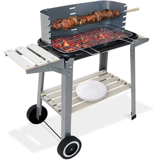 Holzkohlegrill Grill Grillwagen BBQ Holzkohle Kohlegrill Gartengrill Camping