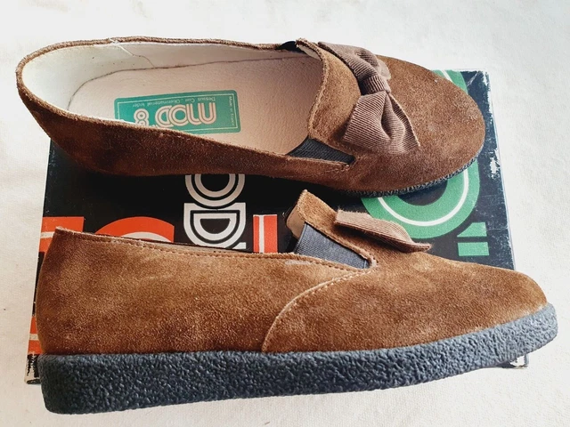 Chaussures vintage Mod'8 verte et blanche neuves modèle