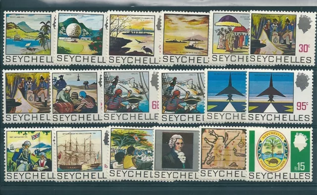 Seychelles 1969-72 Définitif YV252-266 - 18 Val MNH MF12324