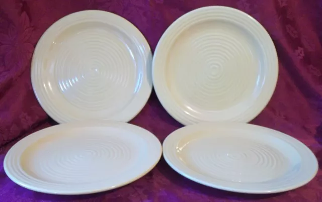 Lot of 4 Home Trends - HTS16 (Yellow) - 10 3/4" Dinner Plates