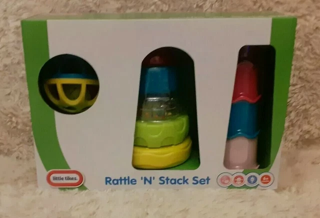 LITTLE TIKES BABY Rattle N Stack Set 8 Stacking Cups Rattle 6