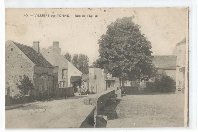58 Villiers Sur Yonne , La Rue De L' Eglise