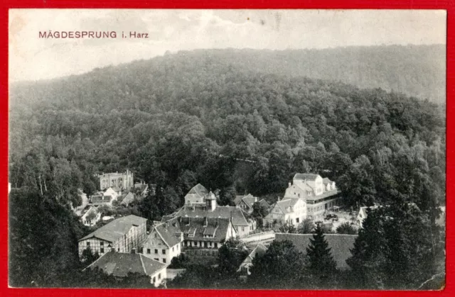 Sachsen-Anhalt Mägdesprung Bahnpost 1911 Gernrode-Eisfelder Talmühle  AK