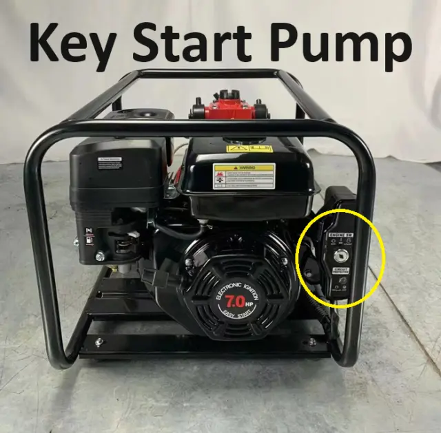 Petrol  Fire Fighting Water Pump, Key start & Pull Start 7Hp