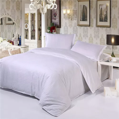 Pure Cotton White Quilt Duvet Cover Set Single Double Queen King Size Bedding AU