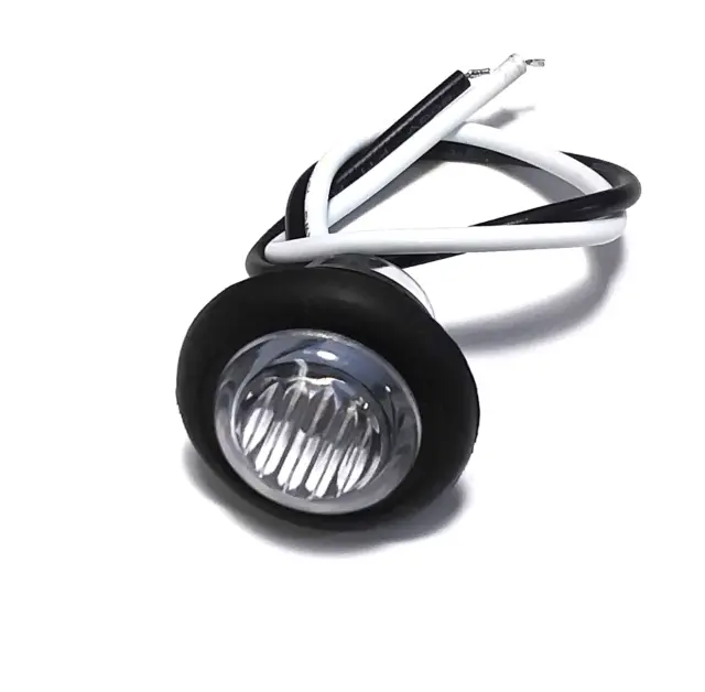 Super Bright 12 volt Waterproof Clear Lens Blue LED Push-In RV Courtesy Light