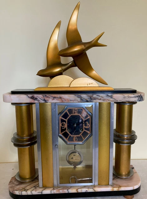 Pendule ancienne art deco E.GUY
