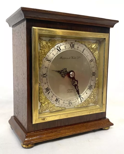 Lovely Elliott Of London Mahogany Bracket / Mantel Clock In Working Order