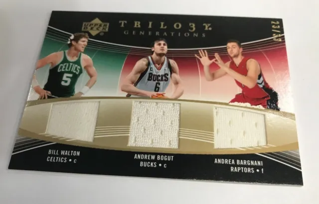 Ab208-2006-07 Upper Deck Trilogy Nba Card Triple Patch Andrew Bogut++ 23/33*Read