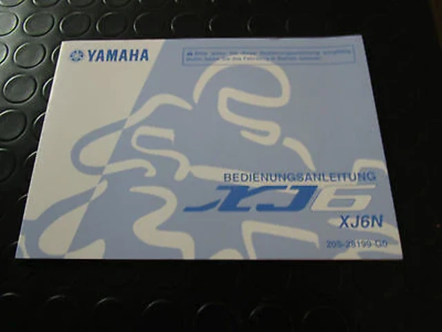 Manuale D'uso E Manutenzione Originale Yamaha In Lingua Tedesca Per Xj6