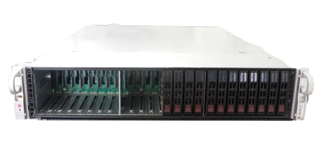 Supermicro 216-9 Server 2x Xeon E5-2637 3.5GHz RAM 64GB DDR3-12800R x2 PSU