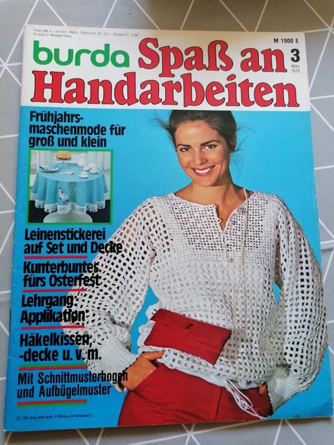 Handarbeitsheft BURDA März 1978