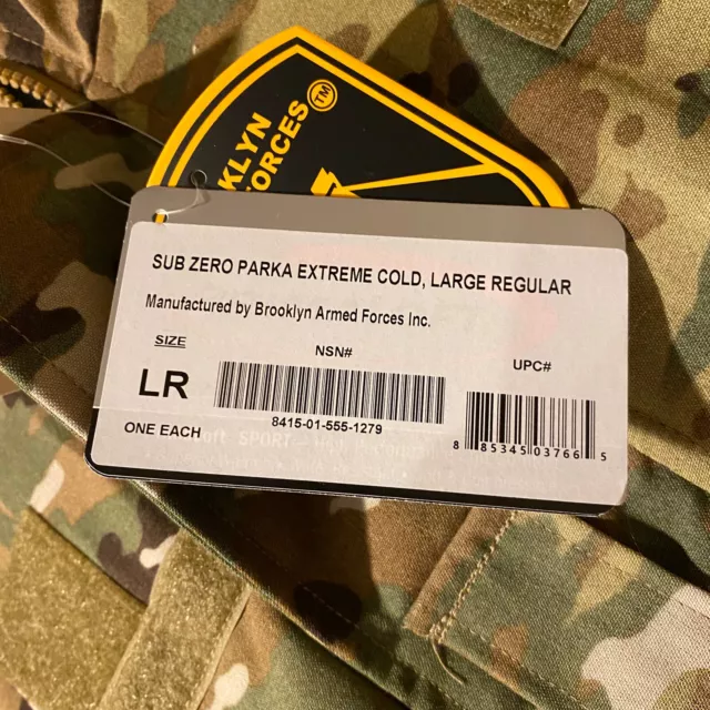 Maintainer Sub-Zero Extreme Cold Weather ECWCS Hooded PrimaLoft Parka Multicam 14