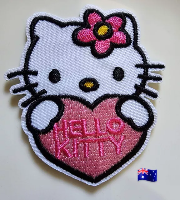 PINK BOW HELLO Kitty Iron/Sew on 10 pc Patch Set 1 of each as