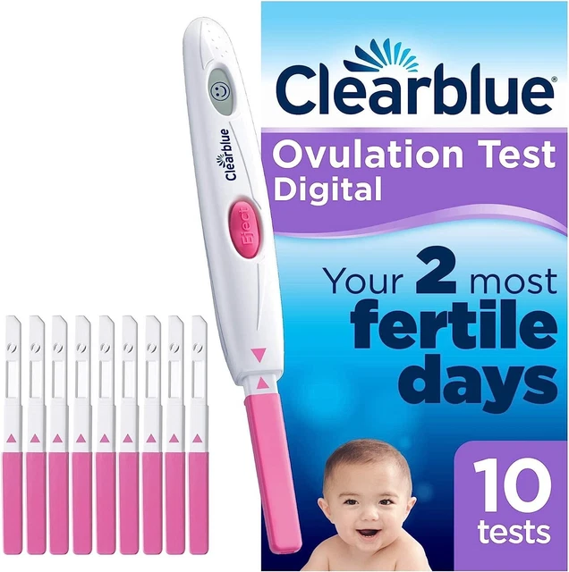 Kit de prueba de ovulación digital Clearblue - 10 pruebas nuevas