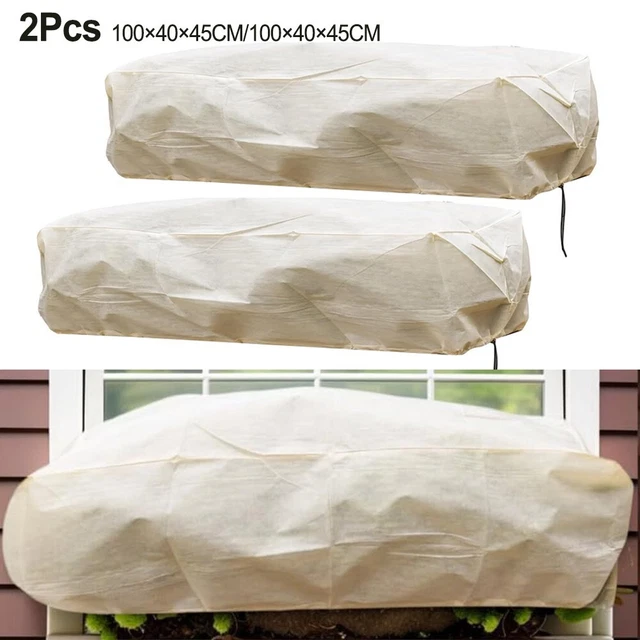 For Rectangular Flower Box Protective Cover Premium Frost Wind Rain Shield