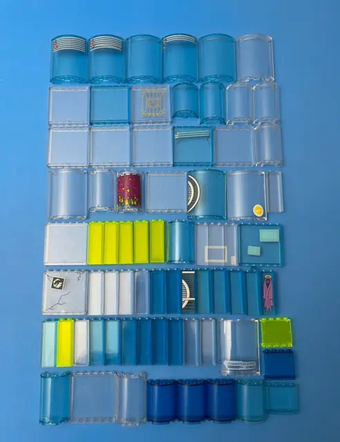 LEGO Panel Lot Transparent Building Parts Pieces CITY Town House 1x2x5, 1x6x5