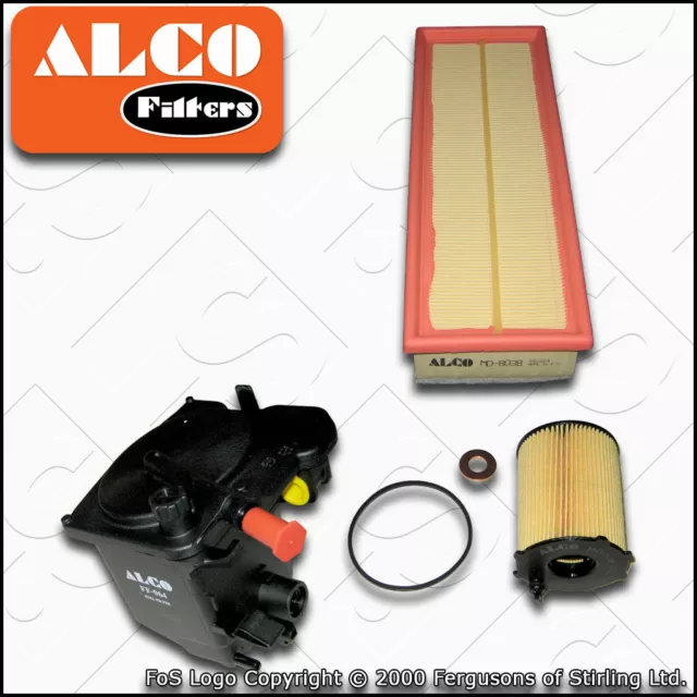 SERVICE KIT for CITROEN BERLINGO 1.6 HDI ALCO OIL AIR FUEL FILTERS (2005-2016)