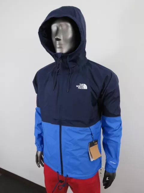 NWT Mens The North Face Antora Dryvent Waterproof Hoodie Rain Jacket - Navy 2