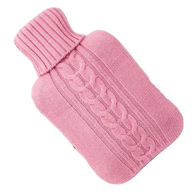 Calentador de cama funda de botella de calor de punto funda de botella de calor botella térmica