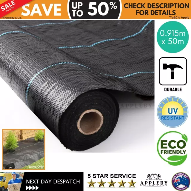 Landscape Ground Weed Control Mat Gardening Cover Barrier Heavy Duty Matting