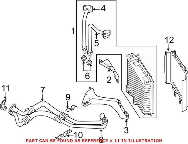 Genuine OEM Engine Oil Cooler Line Gasket For Nissan 15239JF01A