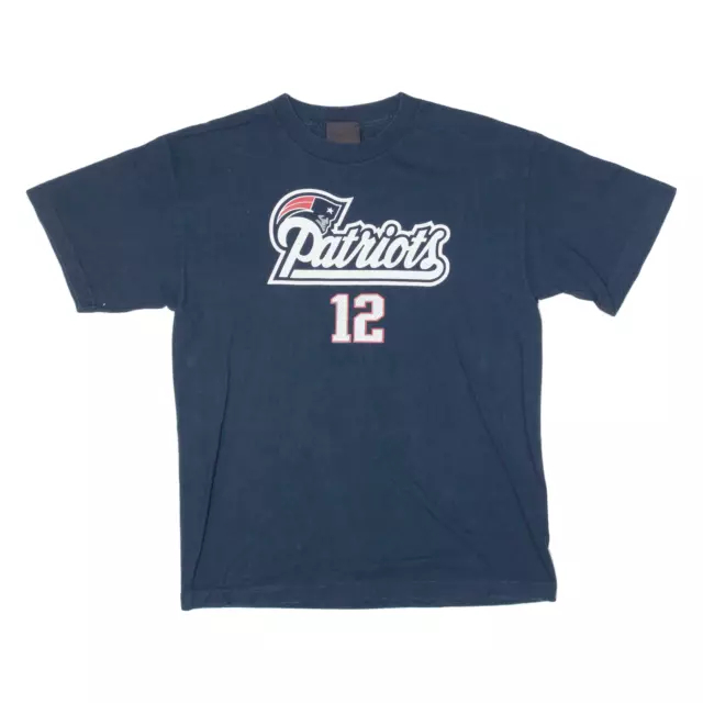 REEBOK New England Patriots '12 Tom Brady Boys T-Shirt Blue USA XL