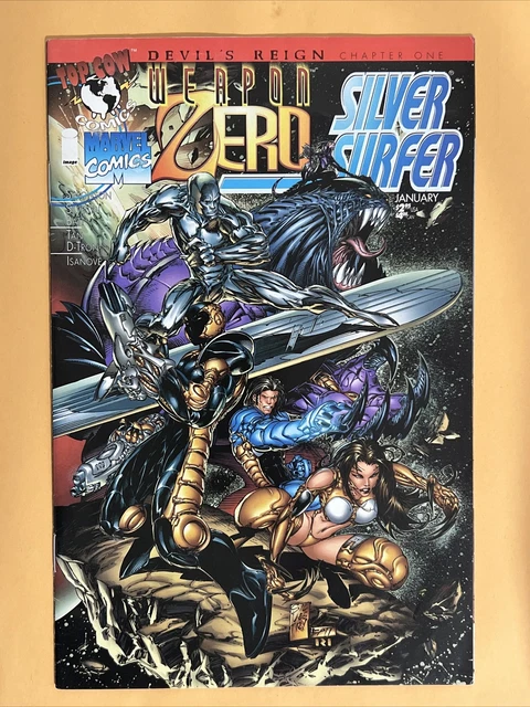 Weapon Zero/Silver Surfer #1 Image | Devil's Reign 1 -  Silvestri Variant