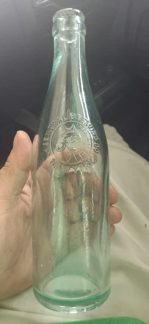 Vintage The Central Brewing Co. New York Embossed Glass Beer Bottle Collectible