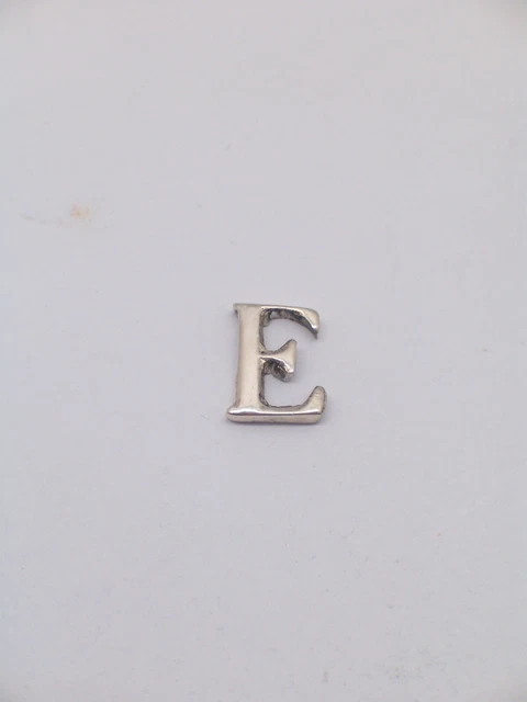 Broche De Veste Avec Initiale - Et - en Argent 925 - Pins - Lettre - Alphabet