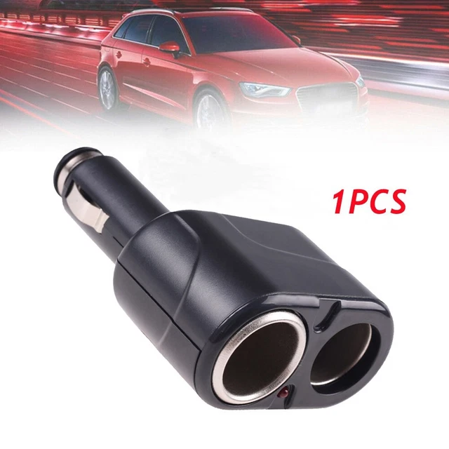 Accendisigari auto a due vie presa adattatore splitter caricabatterie dual porte S