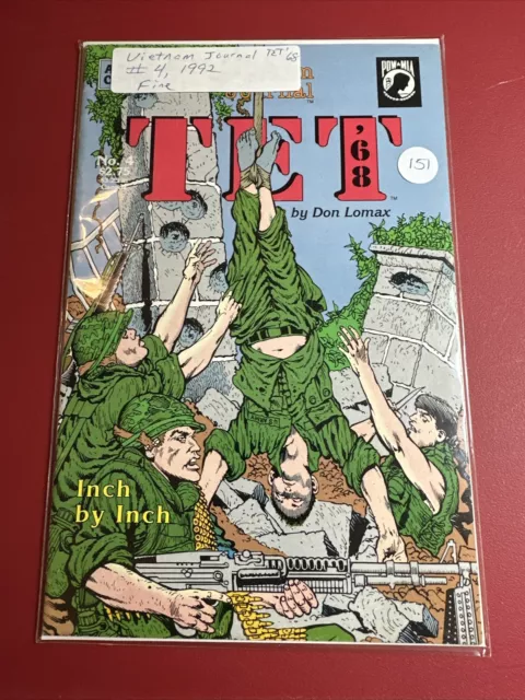 Apple Comics VIETNAM JOURNAL TET 68 COMIC BOOK #4 by Don Lomax Jan 1992