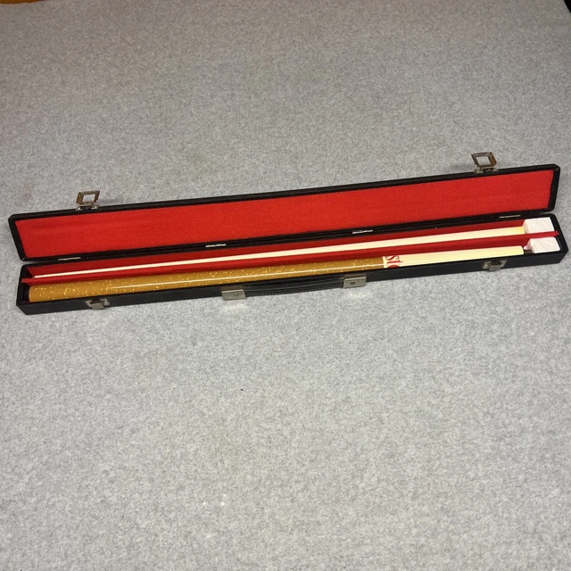 winston cigarette pool stick VINTAGE WINSTON POOL Cue Stick with Traveling Case cigarettes $24.99