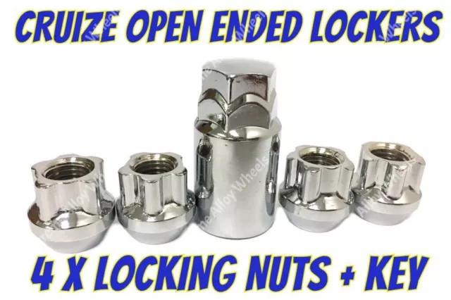 Locking Wheel Nuts S Open M12x1.5 For Ford C Max Focus Granada Kuga Mondeo