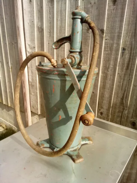 Vintage baelz oil pump garage oil dispenser restoration project spares or repair